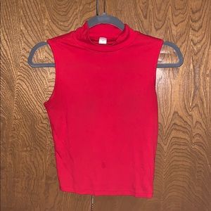Red crop top
